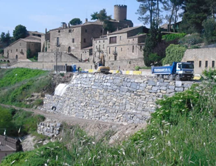 Reconstrucció d’un mur d’escullera a Talamanca
